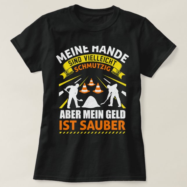 Camiseta Construcción de un lugar de construcción de un edi (Diseño del anverso)