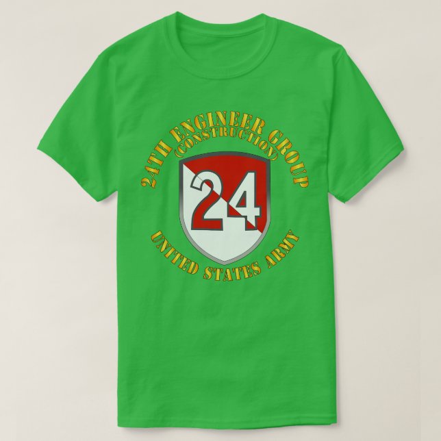 Camiseta Construcción del 24º Grupo de ingenieros 1954 1972 (Diseño del anverso)