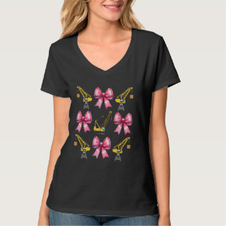 Camiseta Construcción del controlador de la grúa del operad