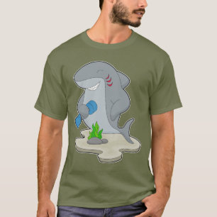 Camiseta Construcción del cuerpo de tiburones Dumbbell