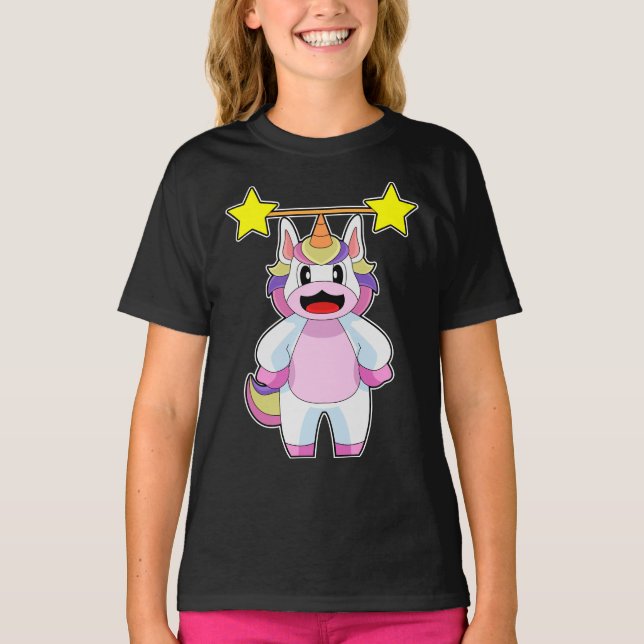Camiseta Construcción del cuerpo de unicornio (Anverso)