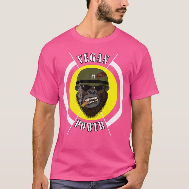 Camiseta Construcción del cuerpo del gorila del músculo del (Anverso)