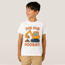 Construcción Excavadora Dig Dig Hurra Niños