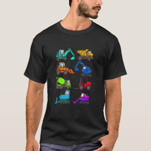 Camiseta Construcción Excavator Mezclador de hormigón Bulld