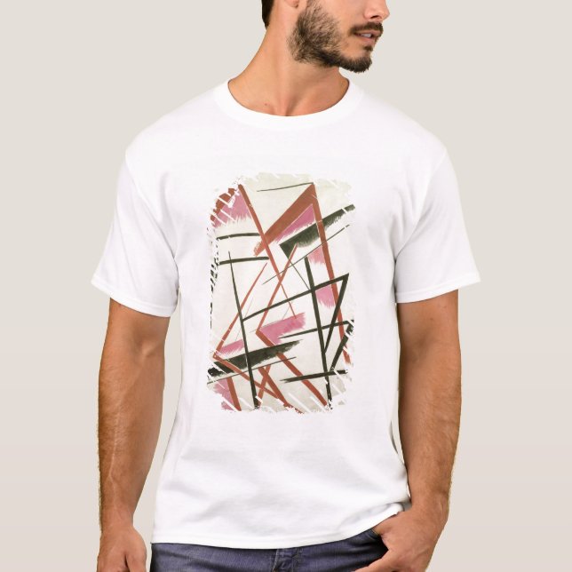 Camiseta Construcción linear, c.1921 (aguazo en el papel) (Anverso)