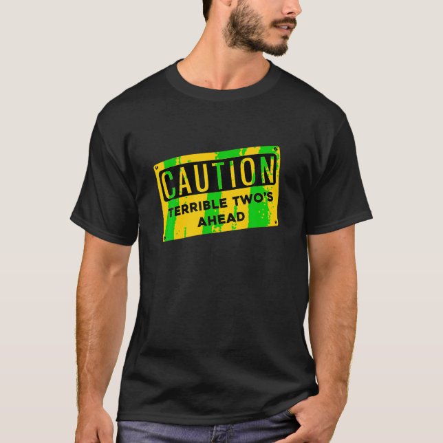 Camiseta Construcción Niños de cumpleaños Precaución Terrib (Anverso)