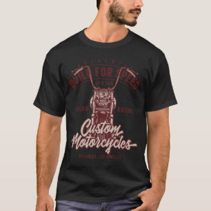 Camiseta Construcción roja para el diseño de motocicletas d