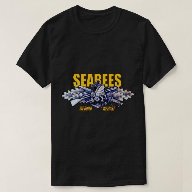 Camiseta Construcción y lucha de SEABEES (Diseño del anverso)