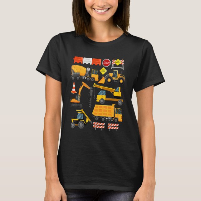 Camiseta Construction Payloader Tractor Dumptuck Constructi (Anverso)