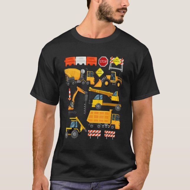 Camiseta Construction Payloader Tractor Dumptuck Constructi (Anverso)