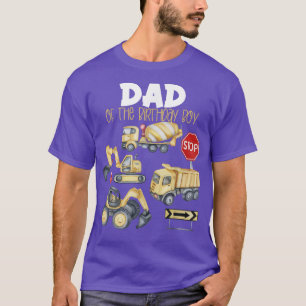 Camiseta Construction Trucks Birthday Party Dad Of The Birt
