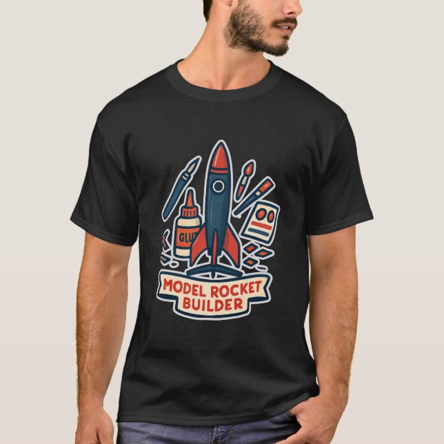 Camiseta Constructor de cohetes modelo (Anverso)