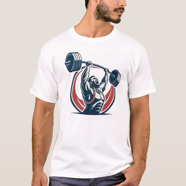 Camiseta Constructor de cuerpo Personalizado dinámico (Anverso)