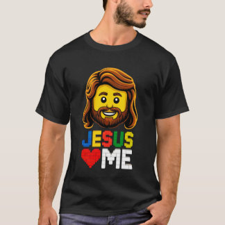 Camiseta Constructor de ladrillos y bloques Jesus Me Ama Ch
