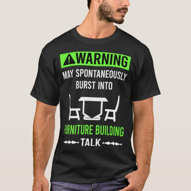 Camiseta Constructor de muebles Carpintería Carpintero (Anverso)