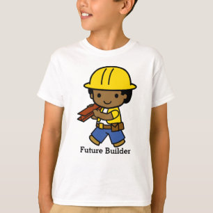 Camiseta Constructor del futuro con casco amarillo