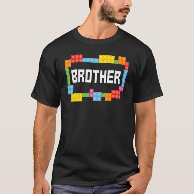 Camiseta Constructor maestro Hermano Ladrillos Bloques Edif (Anverso)