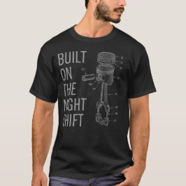 Camiseta Construida En El Turno De Noche, Regalo P