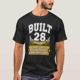 Camiseta Construido 28 años Todas las piezas Original 28º N