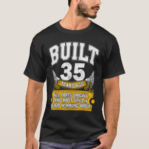 Camiseta Construido 35 Años Todas Las Piezas Original 35º B