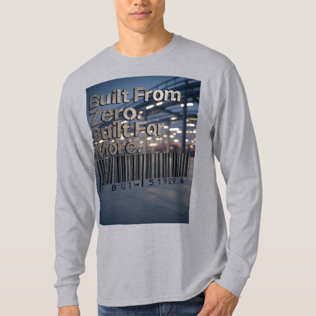 Camiseta Construido A Partir De Cero, Escaneado Para Más (Anverso)