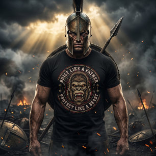 Camiseta Construido Como Un Padre Gorilla Gym Dad Bestia