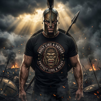 Camiseta Construido Como Un Padre Gorilla Gym Dad Bestia