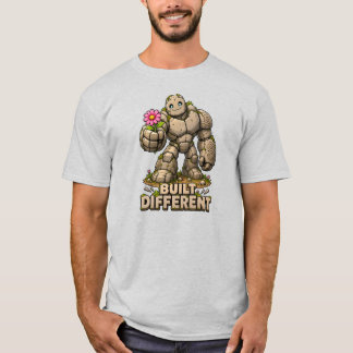 Camiseta Construido Diferente Golem de Piedra Lindo Humor d