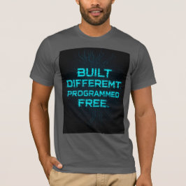 Camiseta Construido Diferente. Programado gratis. Sigma de 