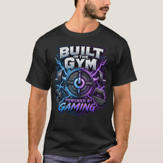 Camiseta Construido En El Gimnasio Potenciado Por Juegos: N