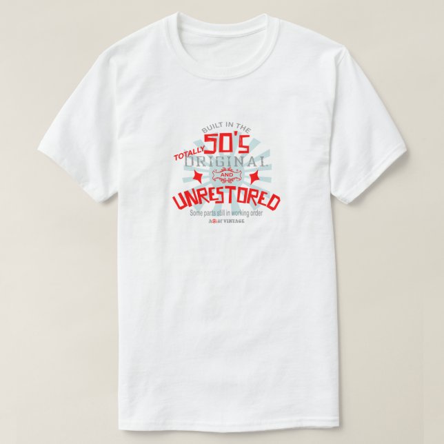 Camiseta Construido en los años 50 (Diseño del anverso)