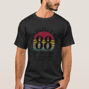 Camiseta Construido hace 88 años 88 cumpleaños todas las pi