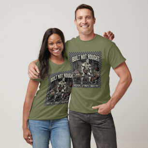 Camiseta Construido No Comprado - Motivación Fitness Levant