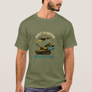 Camiseta : Construido para defender,
