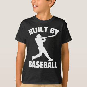 Camiseta Construido Por Béisbol Divertido Béisbol Para Homb