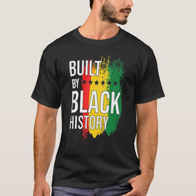 Camiseta Construido por Black History Blackity Black (Anverso)