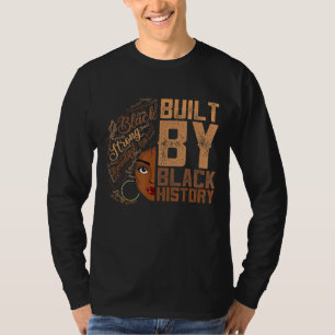 Camiseta Construido Por El Aparato De Historia Negra Melani