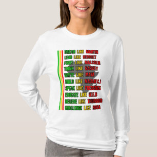 Camiseta Construido por el Mes de la Historia Negra Enseñan