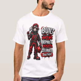 CAMISETA CONSTRUIDO POR EL TRABAJO DURO INSPIRADO POR LA DE