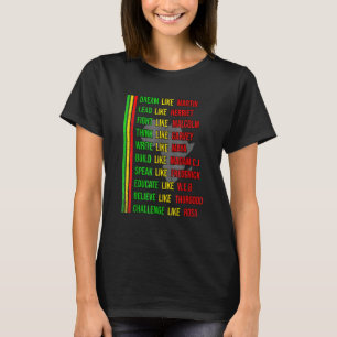 Camiseta Construido Por Enseñar Mes De Historia Negra Los N