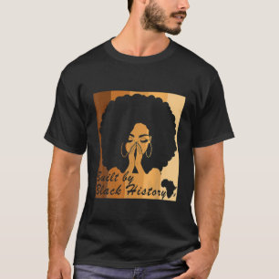 Camiseta Construido Por La Historia Negra Orgullo Afro Negr