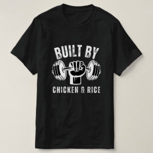 Camiseta Construido por pollo y arroz