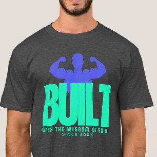 Camiseta Construido - Religioso Cristianismo Biblia Verde G