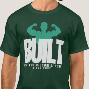 Camiseta Construido - Versículo de la Biblia del Evangelio