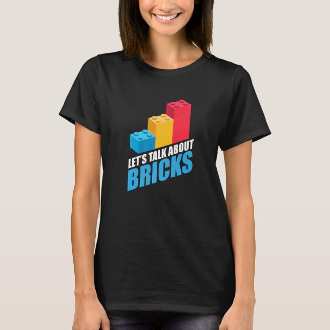 Camiseta Construir bloques de ladrillos Bloques del ventila (Anverso)