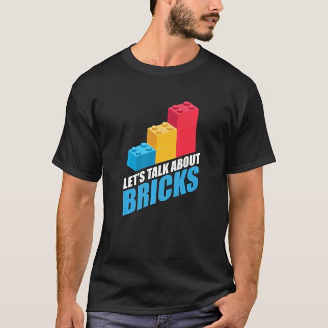 Camiseta Construir bloques de ladrillos Bloques del ventila (Anverso)