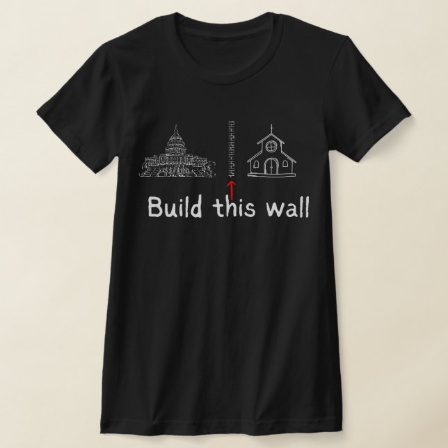 Camiseta Construir este muro y protestar estatal (Distribución)