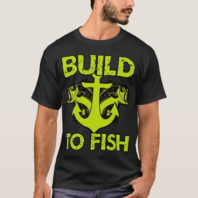 Camiseta Construir para pescar (Anverso)
