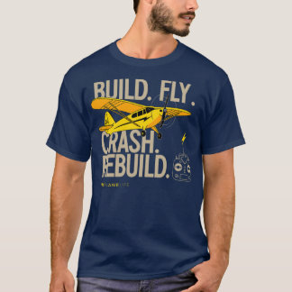 Camiseta Construir Planes RC de reconstrucción de vuelos