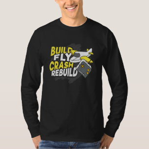Camiseta Construir Volar Chocar Reconstruir Diseño Para Un